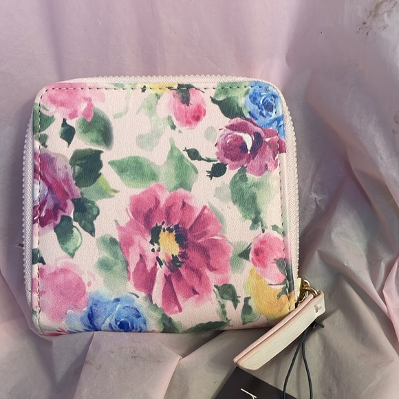Christian Siriano Floral 🌸Crossbody/Handbag W/Matching Wallet.NWT🔺FIRM🔺 - Picture 12 of 13